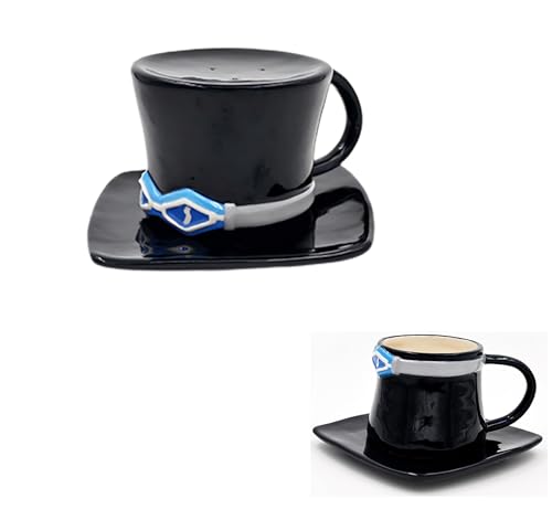 FIYSON One Piece Tasse, Anime Luffy Strohhut Kaffee Tassen, Handgefertigte Keramik Teetasse, Cartoon Anime Milch Mug Cup, Geschenk für Weihnachten, Geburtstag, Jubiläum, Anime Fan, 300ml (Stil 2) von FIYSON