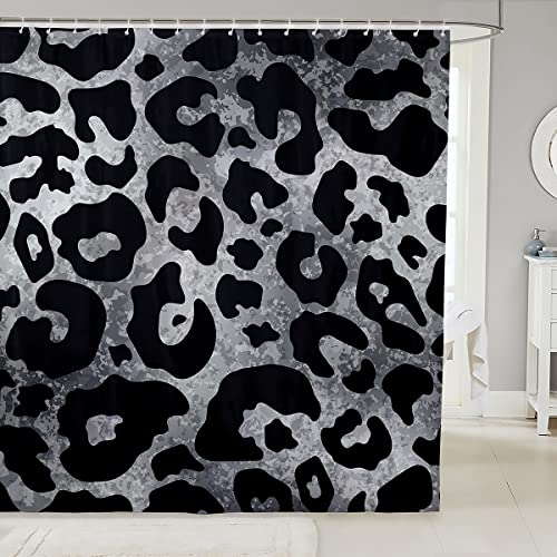 FJAUOQ Gray Leopard Bath Curtain Cheetah Print Shower Curtain Grey Tie Dye Bathroom Curtain 72Wx72L Safari Animal Bath Curtain Grunge Black Shower Curtain Waterproof Cloth, Luxury FJAUOQ Gray Leopard Bath Curtain Cheetah Print Shower Curtain Grey Tie Dye Bathroom Curtain 72Wx72L Safari Animal Bath Curtain Grunge Black Shower Curtain Waterproof Cloth, Luxury von FJAUOQ