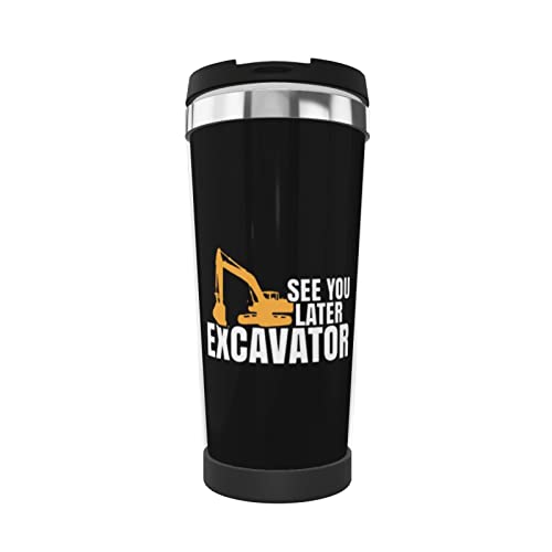 FJAUOQ See You Later Bagger Wärmeerhaltungsbecher mit Abdeckung Edelstahl Vakuum Wärmeerhaltung Wasser Kaffeetasse Rotator ist geeignet für Büro und Auto FJAUOQ See You Later Bagger Wärmeerhaltungsbecher mit Abdeckung Edelstahl Vakuum Wärmeerhaltung Wasser Kaffeetasse Rotator ist geeignet für Büro und Auto von FJAUOQ