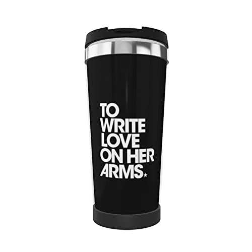 FJAUOQ to Write Love On Her Arms Heat Preservation Cup with Cover Stainless Steel Vacuum Heat Preservation Water Coffee Cup Rotator is Suitable for Office and Car Use FJAUOQ to Write Love On Her Arms Heat Preservation Cup with Cover Stainless Steel Vacuum Heat Preservation Water Coffee Cup Rotator is Suitable for Office and Car Use von FJAUOQ