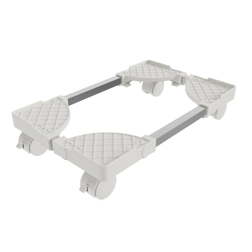 Computer Tower Ständer Computer-Tower-Ständer, verstellbarer mobiler CPU-Ständer, CPU-Halter, PC-Tower-Ständer mit rollenden Rollen, PC-Bodenständer(WHITE) von FJIXUO