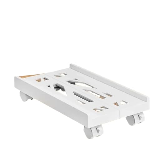 Computer Tower Ständer Mobiler CPU-Ständer, stabiler Büroschutz for Gaming, abnehmbares Gaming-Schreibtischzubehör, universeller belüfteter Computer-Tower-Ständer(White) von FJIXUO