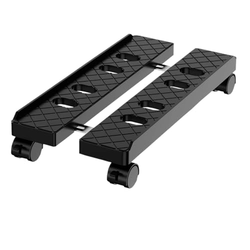 Computer Tower Ständer Verstellbarer Computer-Tower-Ständer, passend for mobile PC-CPU-Ständer, belüfteter PC-Tower-Ständer unter dem Schreibtisch, CPU-Halterung for Schreibtischzubehör(Black) von FJIXUO