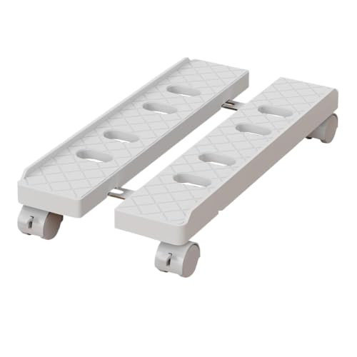 Computer Tower Ständer Verstellbarer Computer-Tower-Ständer, passend for mobile PC-CPU-Ständer, belüfteter PC-Tower-Ständer unter dem Schreibtisch, CPU-Halterung for Schreibtischzubehör(White) von FJIXUO