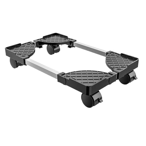 Computer Tower Ständer Verstellbarer mobiler CPU-Ständer, Turmständer mit Rollen, Computerständer for Turm, passend for die meisten PC-Schreibtisch-Zubehör(Black) von FJIXUO