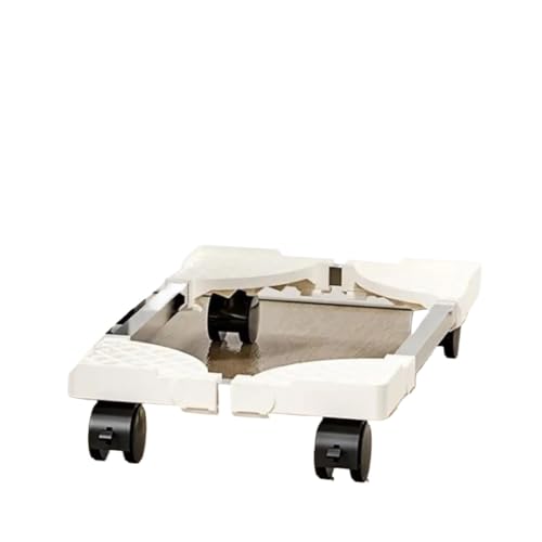 Computer Tower Ständer Verstellbarer mobiler CPU-Ständer, Turmständer mit Rollen, Computerständer for Turm, passend for die meisten PC-Schreibtisch-Zubehör(White) von FJIXUO