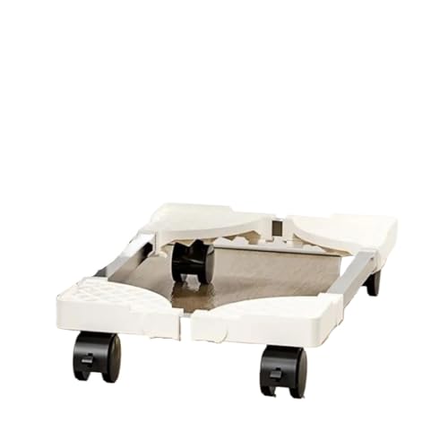 Computer Tower Ständer Verstellbarer mobiler CPU-Ständer, Turmständer mit Rollen, Computerständer for Turm, passend for die meisten PC-Schreibtisch-Zubehör(White) von FJIXUO