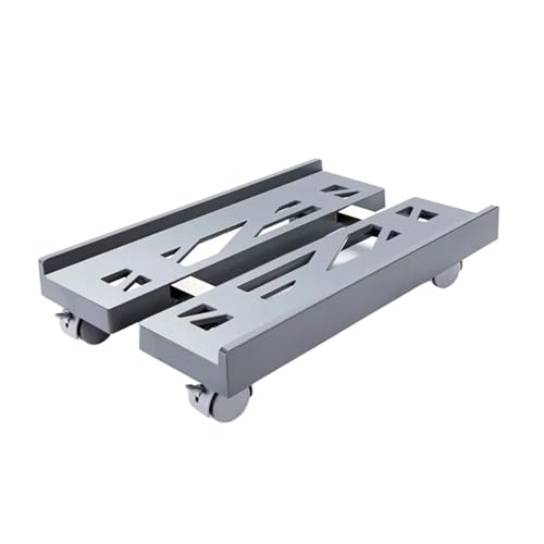 Computer Tower Ständer Verstellbarer mobiler CPU-Ständer, belüfteter Computer-Tower-Ständer, PC-Tower-Ständer mit 4 Lenkrollen, passend for die meisten PCs, Unter-Schreibtisch-Halterung(Grey) von FJIXUO