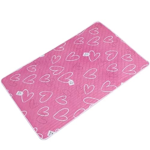 FJIXUO Bettunterlage Wasserdicht 3 stücke 50x70 cm Wasserdicht Waschbar Matratze Urin Matte Niedlichen Cartoon Bett Protector Windel Bettwäsche Urin Pads Tuch(Red) von FJIXUO