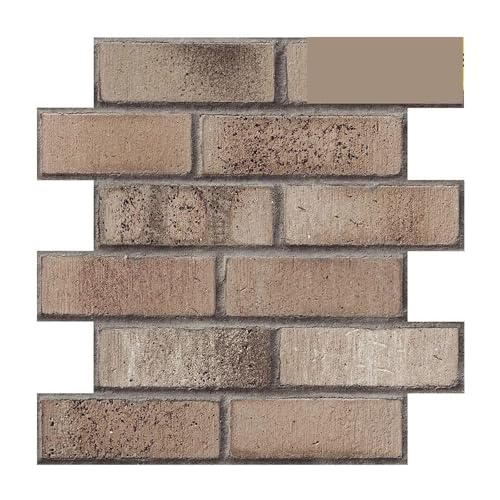 3d Wandpaneele 1/10 Stück 3D-Wandaufkleber, selbstklebend, Kunstziegel-Wandpaneel, for Abziehen und Aufkleben von Fliesen, Spritzschutz for Küche Bad(Coffee - 10pcs) von FJOADNVM