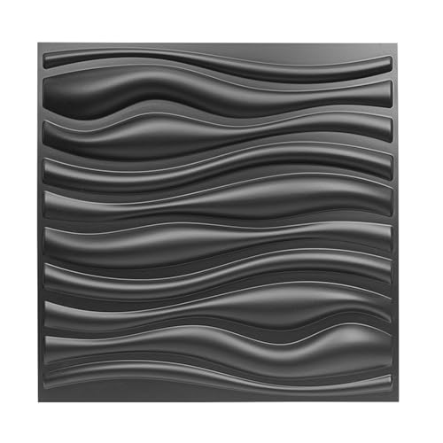 3d Wandpaneele 30x30cm Mode einfache Linien dekorative 3D-Wandpaneele Diamant-Design 3D-Tapete Wandbild Fliesen-Panel-Form 3D-Wandaufkleber(A-Matte black) von FJOADNVM