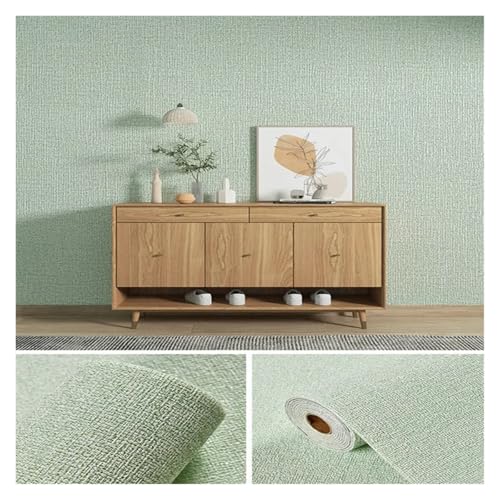 3d Wandpaneele Leinen 3D Schaum Selbst-adhesive PVC Einfarbig Verdickt Wasserdicht Hintergrund Wand Renovierung Tapete Aufkleber Wohnkultur(Linen Malt,500cmx50cm) von FJOADNVM
