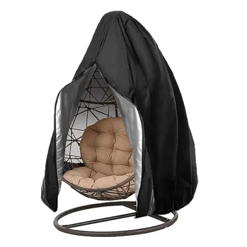 Abdeckung Hängesessel Der Hängesesselbezug Mit Reißverschluss, Wicker Egg Swing Chair Cover, Wasserdichter, Wetterbeständiger Outdoor-Stuhlbezug von FJOADNVM