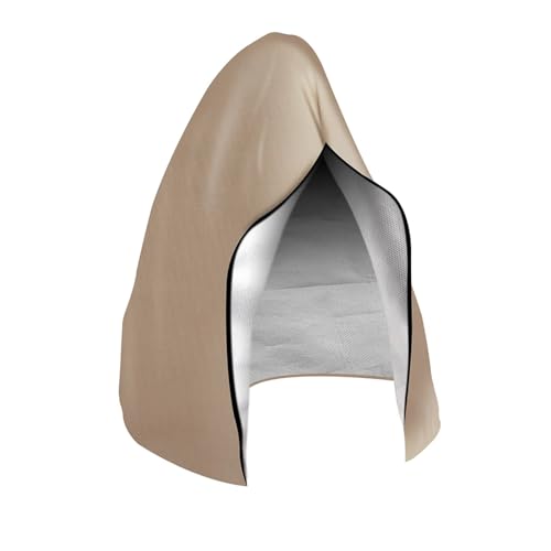 Abdeckung Hängesessel Patio Egg Chair Covers mit Reißverschluss, wasserdicht, große Wicker Swing , Outdoor Weather Resistant(KHAKI,115x190CM) von FJOADNVM