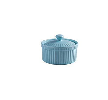 Auflaufförmchen-Set Keramik Backen Schüssel Souffle Pudding Tasse Eis Dessert Joghurt Tasse Ofen Schüssel(Blue) von FJOADNVM