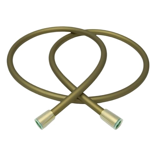 Duschschlauch Brauseschlauch 1,5 m/1,75 m Handbrausekopf Superflexibles Anti-Twist-Sanitärrohr(GOLD-1.75M) von FJOADNVM