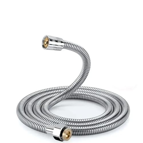 Duschschlauch Duschschläuche Badezimmer-Duschrohre Sprinklerköpfe Universal-Anschlussrohre Warmwasserbereiter-Ablaufrohre Badezimmer-Zubehör(Light Grey,200.0cm) von FJOADNVM