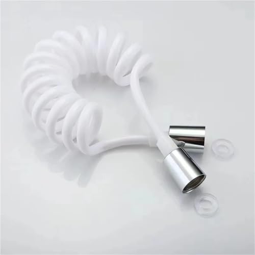 Duschschlauch Duschschlauch, lang, for Badezimmer, Dusche, Wasserschlauch, Verlängerung, Sanitärrohr, Duschkopf, Badezimmerzubehör(White,150.0cm) von FJOADNVM