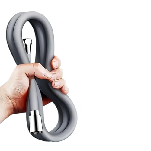 Duschschlauch Duschschlauch 2,5 m grau extra lang Universal Handbrause Verlängerungsrohr mit Messingmutter Badezimmerzubehör Duschschlauch Duschschlauch 2,5 m grau extra lang Universal Handbrause Verlängerungsrohr mit Messingmutter Badezimmerzubehör von FJOADNVM