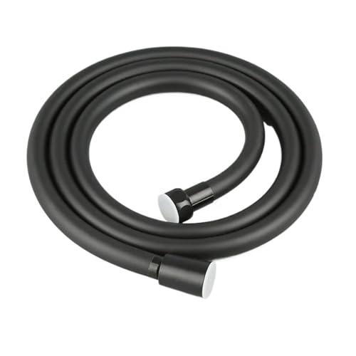 Duschschlauch Duschschlauch Schwarz/Silber/Glod Badezimmer Handbrause Wasserrohrarmaturen Ersatz-Duschkopfschlauch(Black,2.0M) von FJOADNVM
