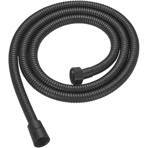 Duschschlauch Duschzubehör Gartenwasserschlauch Schwarzes Rohr 1,5/2,0 M Flexible Zugverlängerungsrohre Badezimmer Ausziehbare Schläuche Home(1.5M) von FJOADNVM