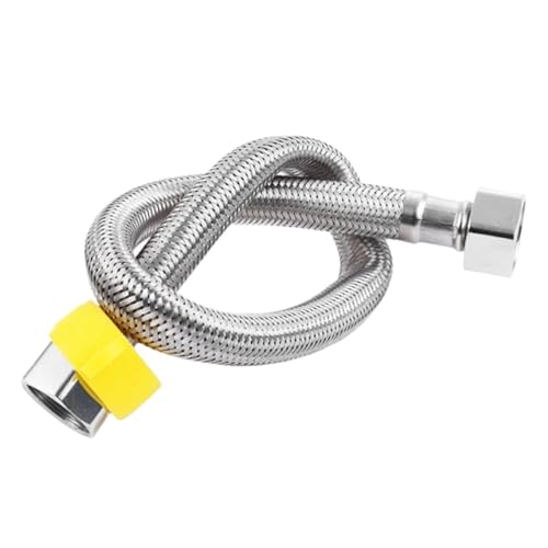 Duschschlauch Geflochtener Schlauch 30/50,0 cm 1/2 Zoll Sanitär Flexible Wasserhahn Wasserleitung for Küche Badezimmer Sanitär(80.0cm) von FJOADNVM