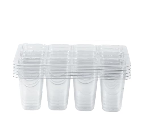 FJOADNVM Anzuchtschale 5/10 stücke 12-Zellen Transparent Sämling Ausgangs Tablett Gartenarbeit Kindergarten Wachsen Keimung Kunststoff Samen Starter Tablett(10pcs) von FJOADNVM