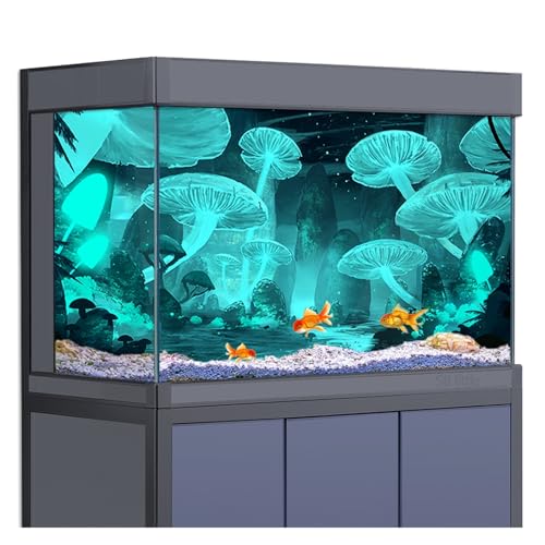 FJOADNVM Aquarium Rückwandfolie Aquarium Hintergrund Aufkleber Poster Dekoration Fisch Tanks Reptil Lebensraum(75x50cm) von FJOADNVM