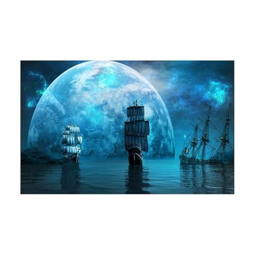 FJOADNVM Aquarium Rückwandfolie Aquarium Hintergrund Aufkleber Poster Schiff des Untergangs Fisch Tank Dekoration Selbstklebende Tapete(30x40cm) von FJOADNVM