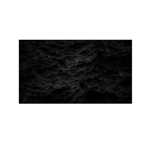 FJOADNVM Aquarium Rückwandfolie Aquarium-Hintergrundaufkleber, Dekoration for Aquarien, Schwarze Steinwände, Poster, selbstklebend, wasserdicht(60x90cm) von FJOADNVM