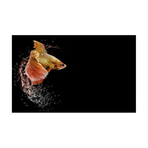 FJOADNVM Aquarium Rückwandfolie Aquarium-Hintergrundaufkleber, Fischtank-Dekoration, Selbstklebende Tapete, Hintergrund(41x 122cm) von FJOADNVM