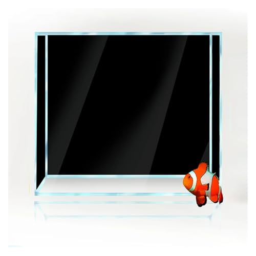 FJOADNVM Aquarium Rückwandfolie Fisch Tank Hintergrund Gradienten Einfache Druck Tapete Aquarium Dekorationen(Black,60x180cm) von FJOADNVM