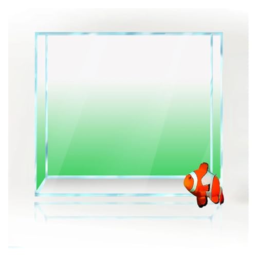 FJOADNVM Aquarium Rückwandfolie Fisch Tank Hintergrund Gradienten Einfache Druck Tapete Aquarium Dekorationen(Green,60x240cm) von FJOADNVM