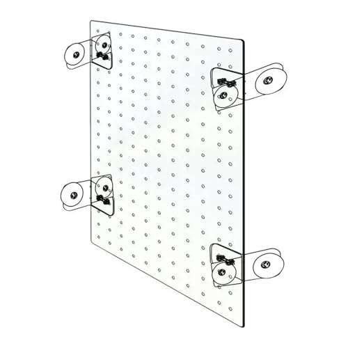 FJOADNVM Aquarium Trennwand Biegbare Isolierplatte for Aquarien, frei geschnitten, oberes und unteres Fach, Bodenpolster, Netzblende, Aquariumzubehör(Clear 3.0 mm Hole,20x30cm) von FJOADNVM