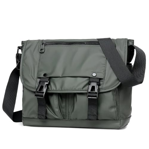 FJOADNVM Canvas Messenger Bag Umhängetasche Schulter Reise Multi-funktionale Mann Frauen Tragbare Umhängetasche Outdoor Sport Lagerung Handtasche(Green) von FJOADNVM