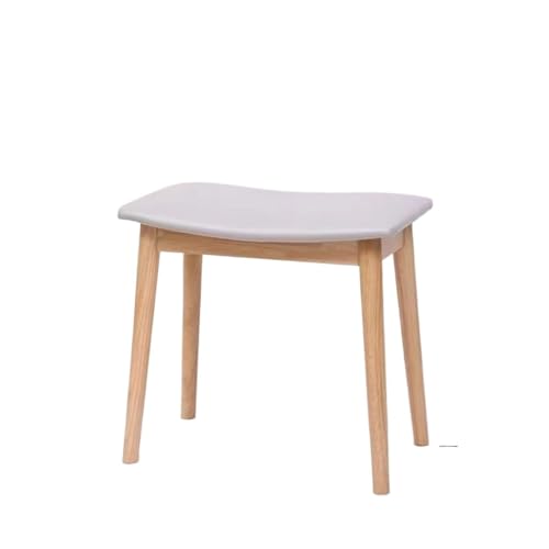 FJOADNVM Fußhocker Fußhocker, Schminkhocker, Schminkstuhl, Sattelkissen, Ottomane, Hocker, Stuhl mit Beinen aus Massivholz, Moderne Klavierbank, Schminktisch(Color 02) von FJOADNVM