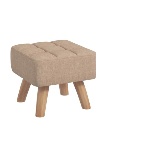 FJOADNVM Fußhocker Moderner Fußhocker, Fußstütze aus Stoff mit Beinen aus Gummiholz FJOADNVM Fußhocker Moderner Fußhocker, Fußstütze aus Stoff mit Beinen aus Gummiholz von FJOADNVM