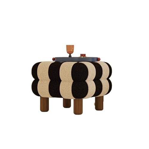 FJOADNVM Fußhocker Schuhhocker Schlafzimmer Nachttischbank Damen Kommode Stuhl Modern Einfacher Home Wohnzimmer Eingangstor Hocker von FJOADNVM