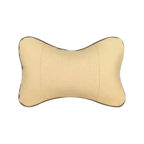 FJOADNVM Kopfstütze Auto 1pc Auto Hals Kissen Pack Kopfstütze for Kopf Schmerzen Relief Gefüllte Faser Universal Auto Kissen(Yellow) von FJOADNVM