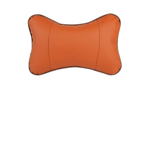 FJOADNVM Kopfstütze Auto 2 Stück Auto-Nackenkissen, Kopfstütze for den Kopf, gefüllt mit Fasern, Universal-Autokissen(Brown) von FJOADNVM