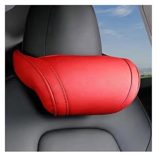FJOADNVM Kopfstütze Auto Autositz-Kopfstütze, Autositz-Kopfstütze, Nackenkissen, geeignet for den Innenraum des Autos(Wine red 1pc) von FJOADNVM