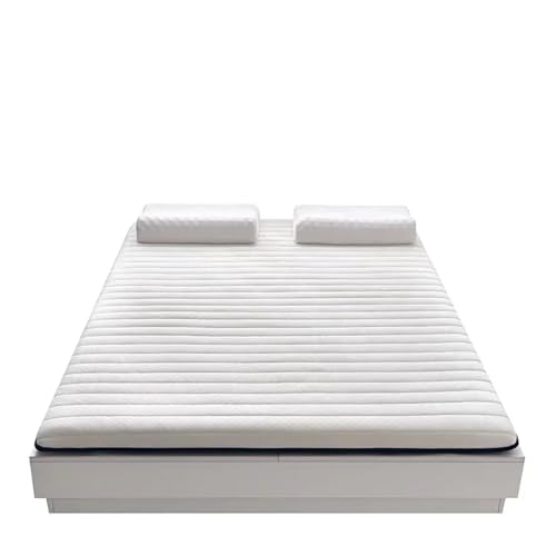 FJOADNVM Matratze 9 cm hautfreundliche Anti-Druck-Strickmatratze aus Baumwolllatex(L200 W180 H9cm) von FJOADNVM