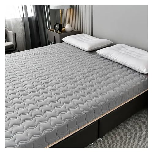 FJOADNVM Matratze Baumwoll-Matratzenauflage, Schlafzimmer, King-Size-Bett, Massage-Schwamm-Matratze for Schlafen, Bettlaken, einzelnes Paar, Tatami-Bodenauflage(A,4.5cm 80x180cm) von FJOADNVM