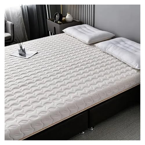 FJOADNVM Matratze Baumwoll-Matratzenauflage, Schlafzimmer, King-Size-Bett, Massage-Schwamm-Matratze for Schlafen, Bettlaken, einzelnes Paar, Tatami-Bodenauflage(B,9cm 80x200cm) von FJOADNVM