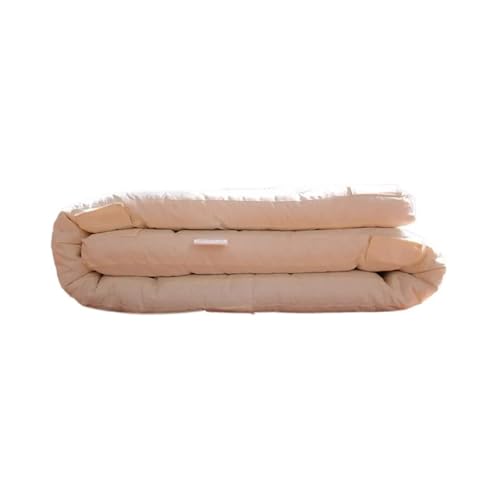 FJOADNVM Matratze Futon-Faltmatratze, traditionelle Futon-Bodenmatratze for Schlaf und Reisen, Baumwoll-Matratzenauflage for Bett, Yoga(150x200cm) von FJOADNVM