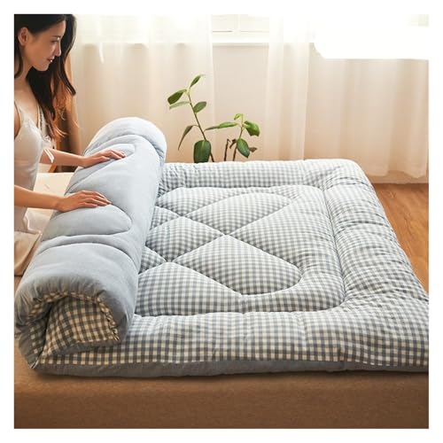 FJOADNVM Matratze Matratzenauflage Matratze Baumwolle Haushalt Tatami-Matte Kinderbett Verdickte Mietzimmer Schlafsaal Studenten Watte(Color-1,90x200cm) von FJOADNVM