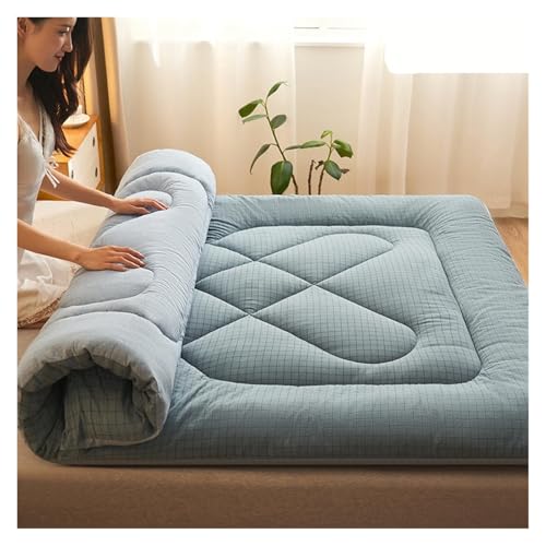 FJOADNVM Matratze Matratzenauflage Matratze Baumwolle Haushalt Tatami-Matte Kinderbett Verdickte Mietzimmer Schlafsaal Studenten Watte(Color-4,120x200cm) von FJOADNVM