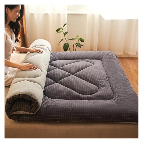 FJOADNVM Matratze Matratzenauflage Matratze Baumwolle Haushalt Tatami-Matte Kinderbett Verdickte Mietzimmer Schlafsaal Studenten Watte(Color-5,150x200cm) von FJOADNVM