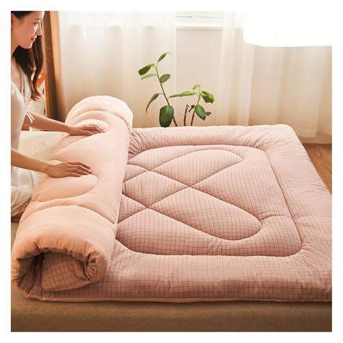FJOADNVM Matratze Matratzenauflage Matratze Baumwolle Haushalt Tatami-Matte Kinderbett Verdickte Mietzimmer Schlafsaal Studenten Watte(Color-6,90x200cm) von FJOADNVM