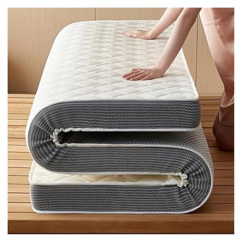 FJOADNVM Matratze Naturlatex-Matratze, Zuhause, Schlafzimmer, Tatami-Memory-Baumwollpolster, gepolstert, Vermietung, Einzel-Studentenwohnheim, verdickt(Color-1(Thick 8cm),180x200cm) von FJOADNVM